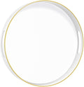 MAONAME White Decorative Tray for Coffee Table, Modern Round Serving Tray by MAONAME