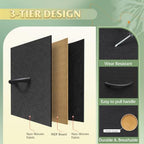 WLIVE Dresser for Bedroom with 6 Fabric Drawers, Black and Rustic Brown - Image 6