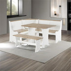 Riverbay Furniture Traditional Solid Wood Dining Nook Set - Image 3