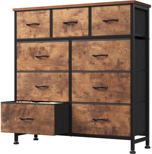 DUMOS Dresser for Bedroom, Storage Organizer with 9 Drawers by DumosLifestyle