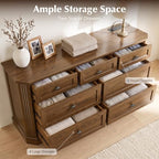 7 Drawers Dresser for Bedroom, 54" Wide Chest of Drawers w/Charging Station - Image 3