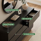 Lulive Dressers and Nightstands Set 3-Piece, Black - Image 6
