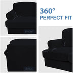 CUCRAF T Cushion Sofa Cover 2 Piece Armchair Slipcovers, Soft Thick Velvet - Image 6
