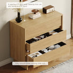 HOUROM Oak Dresser for Bedroom, 31in Modern 3 Drawer Chest of Drawers - Image 5