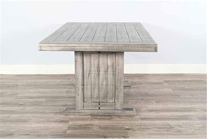 Pemberly Row 4-Pieces Dining Set Wood, Rectangular in Alpine Gray - Image 3