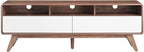 Modway Transmit Entertainment-Stands, 60 Inch, Walnut White - Image 5