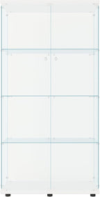 FLYMUHJIA Glass Display Cabinet Kitchen Pantry Storage Cabinet Corner Bar by FLYMUHJIA