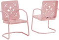Crosley Furniture Azalea 2-Piece Outdoor Chair Set, Vintage Retro Metal Patio by CrosleyFurniture