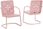 Crosley Furniture Azalea 2-Piece Outdoor Chair Set, Vintage Retro Metal Patio by CrosleyFurniture