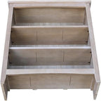 IC International Concepts, Shaker Solid Wood Bookcase, 2 Adjustable Shelves - Image 6