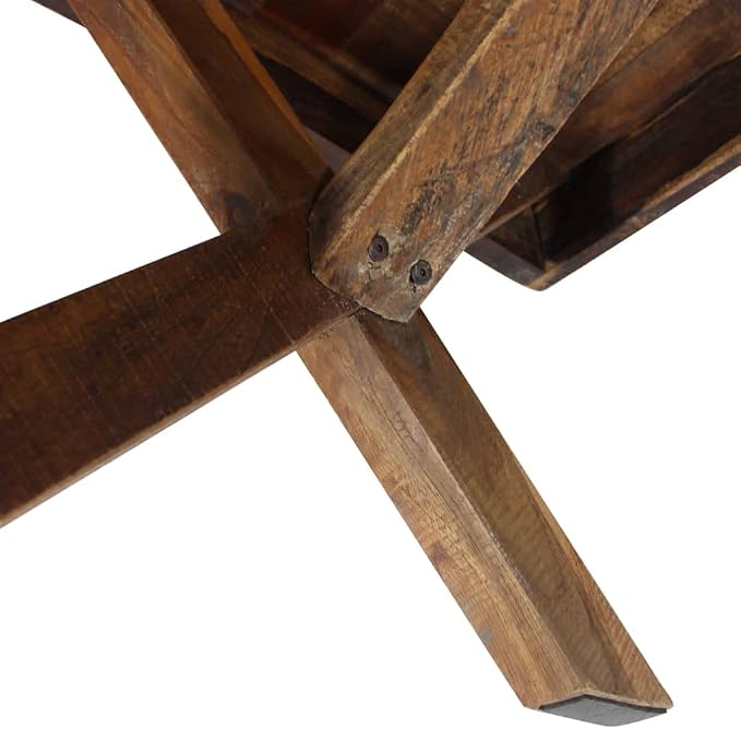 Rustic Farmhouse Coffee Table, Reclaimed Wood Accent Tables, Unique Rectangular - Image 6