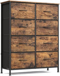 SONGMICS Dresser for Bedroom, Tall Dresser with 8 Fabric Drawers by SONGMICSbySONGMICSHOME