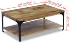 Solid Mango Wood Coffee Table - Image 2