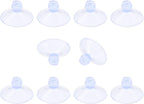 10 Pack Glass Tableholders - 18mm Rubber Suction Cups by Qjaiune
