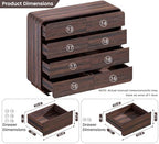 Standifurno Modern 8 Drawer Dresser, 47- Inch Wood Chest of Drawers with Large Storage, Walnut Dresser Closet for Bedroom, Living Room, Nursery. - Image 3