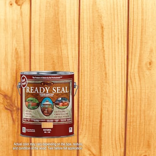 Ready Seal Exterior Wood Stain & Sealer, Natural Light Oak, 1 Gallon - Image 2