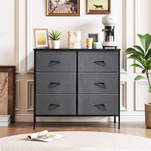 6-Drawer Dresser for Bedroom, Anti-Tip Wide Storage Organizer - Image 2
