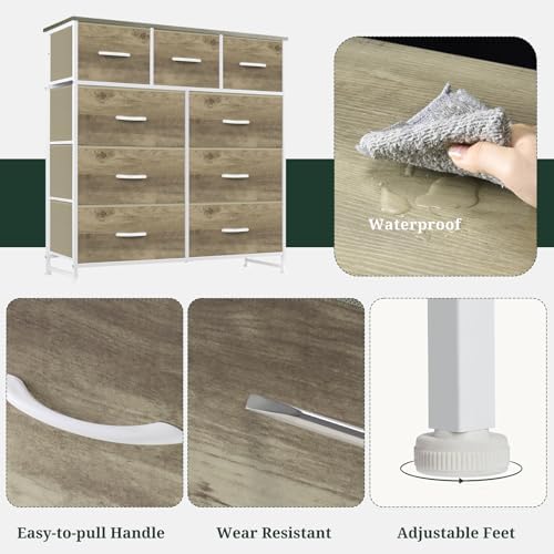 9-Drawer Dresser for Bedroom, Anti-Tip Tall Storage Organizer - Image 6