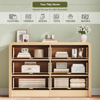 Decofy Fluted 6 Drawers Dresser, 47.2'' Wide Chest of Drawers for Bedroom - Image 5