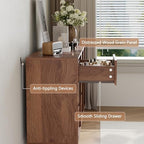 9 Drawer Walnut Dresser for Bedroom,59" Wide Mid Century Modern Dresser - Image 4