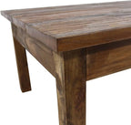 Wooden Coffee Table, Side Table Solid Reclaimed Wood 38.6"x28.7"x17.7" -AA - Image 4