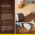 DWIL Water Based Wood Stain - Multiple Finishes, Fast Drying, Indoor and Outdoor Furniture, Wood Paneling, Cabinets and More, Low Odor ＆ Non-Toxic (8.5oz Teak)-with Tools - Image 6