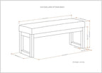 SIMPLIHOME Milltown Large Ottoman Bench - Image 3