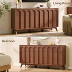 Oak&Sparrow Mid Century Dresser for Bedroom, 9 Drawer Dresser with Arched Front, 63'' Wide Chest of Drawers Wood Storage Organizer for Living Room - Image 5