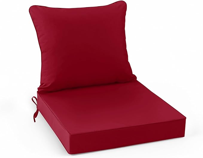 Summsun Outdoor Cushions for Patio Furniture, Double-Sided Waterproof Backrest by SUMMSUN