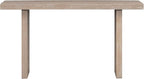 59" Console Table Sofa Table for Entryway, Oak Veneer Console Table Mid-Century - Image 9