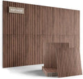 Fluxynara 6-Pack Large Felt Bulletin Board, Walnut Slat by FLUXYNARA