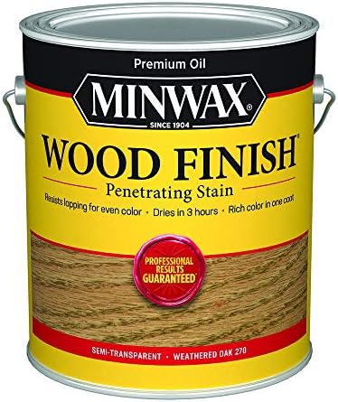 Minwax 710970000 Wood Finish 250 VOC Compliant, Weathered Oak Stain, Gallon by Minwax