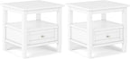 SIMPLIHOME Warm Shaker Solid Wood 20 inch Wide Transitional-Style End Tables in by SimpliHome