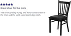 Flash Furniture Hercules Series Vertical Back Metal Restaurant Chairs, - Image 5
