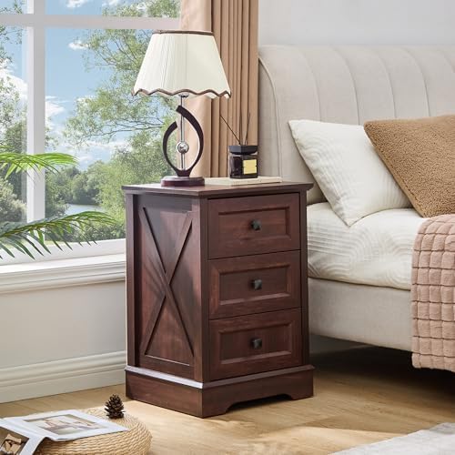 Farmhouse 3 Drawers Dresser for Bedroom,Small Dresser with Charging Station - Image 3