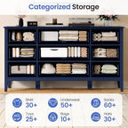 RoyalCraft Fluted Dresser for Bedroom with 9 Drawers, 59" Wide Long Dresser - Image 5