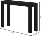 Plank+Beam Modern 46 Inch Console Table, Solid Pine Wood Entryway Table - Image 2