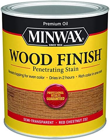 Minwax 700464444 Wood Finish, Red Chestnut, 1 Quart by Minwax