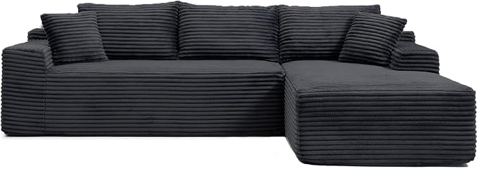 108" Cloud Sectional Couch, Modern Modular Sectional Sofa - Image 9