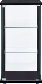 Coaster Home Furnishings Cyclamen 34-inch 3-Tier Clear Tempered Glass Curio - Image 4
