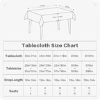 BALCONY & FALCON Round Tablecloth Washable Wrinkle Resistant and Water Proof - Image 5