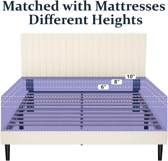 HAOARA Queen Size Platform Bed Frame - Image 7