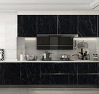 Arthome Black Marble, 11.8x100 Inches Peel and Stick Wallpaper, Marble Contact - Image 4