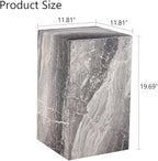 End Table Living Room Table, Faux Marble Sofa Couch Side Table, Bedside - Image 2