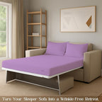 Sleeper Sofa Bed Sheet, 100% Cotton 400 Thread Count, 4 Piece Set, Deep Pocket - Image 8