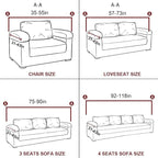 vctops 1-Piece Velvet Plush Stretch Chair Sofa Slipcover Soft Fuzzy Fluffy - Image 7