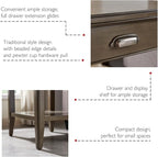 Leick Home Laurent End Table, Solid Wood, - Image 8