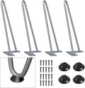 SMARTSTANDARD 12 Inch Heavy Duty Hairpin Furniture Legs, Metal Home DIY Projects by SMARTSTANDARD