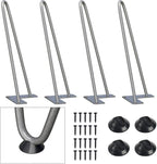 SMARTSTANDARD 12 Inch Heavy Duty Hairpin Furniture Legs, Metal Home DIY Projects by SMARTSTANDARD