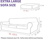 ZNSAYOTX Oversized Velvet Couch Cover 4 Piece Stretch Sofa Covers - Image 6